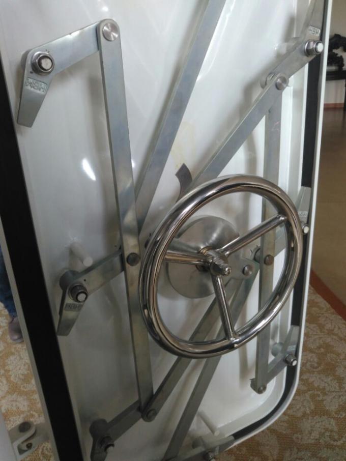 White Plastic Coating Treatment Marine Doors / Marine Steel Watertight