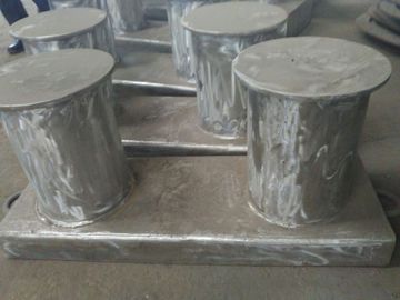 China Stainless Steel Dock Bollards For Marine Ships 5 - 500 Ton Mooring Bitts supplier