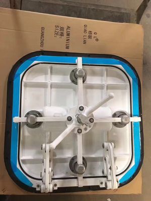 China ABS Class Approved Quick Opening Custom Oval Flush Type Aluminium Marine Manhole Cover supplier