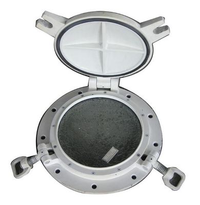 China Hinged Circle Marine Windows Side Scuttle With Storm cover supplier