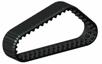 China Natural Rubber Paver Type Harvester Rubber Track With Splash Guard supplier