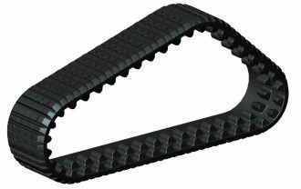 China Paver Type Alternative Harvester Rubber Track With Splash Guard supplier