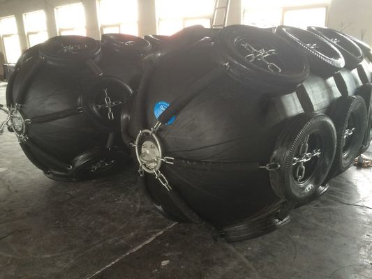 China Marine Floating Inflatable Pneumatic Rubber Fender Straight Type supplier