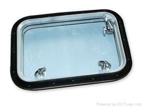 China Inward Opening Aluminum Steel Rectangular Marine Cabin Fixed Windows for Ships supplier