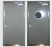 China Customized Steel Material Marine Doors , Inward Outward Opening Steel Gastight Door supplier
