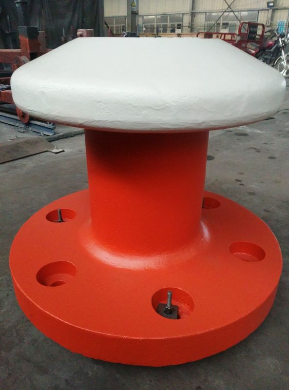 Cast Steel Mooring Components Round Head Marine Mooring Bollard 5 200