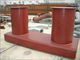 Customized Cast Iron Mooring Cleats Ballards Single / Double / Cross Dock Bollards supplier