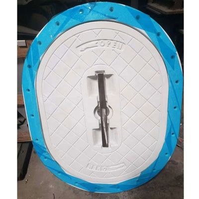ABS Class Approved Quick Opening Custom Oval Flush Type Aluminium Marine Manhole Cover supplier