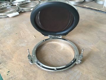 Ship Building Fixed Marine Steel Portholes Marine Side Scuttle With Storm Cover supplier