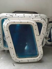 Weathertight Aluminum Alloy Marine Windows Fixed Model 8 / 10 / 12 mm Thickness supplier