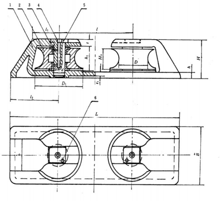 Rope Guider Fairlead Wire Rope Steel Horizontal Roller ISO 13795 - 2015 supplier