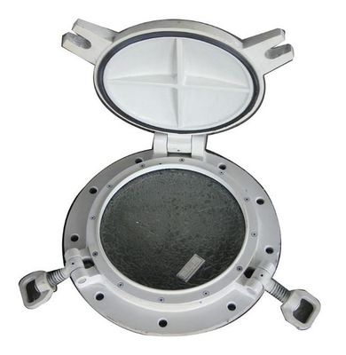 Ship Cabin Fixed Marine Scuttle With Storm Shutter Hinged Circle supplier