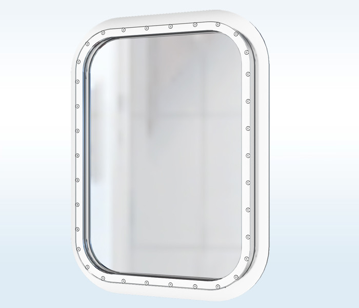 Ship Rectangular Marine Windows , Openable Fireproof Marine Replacement ...