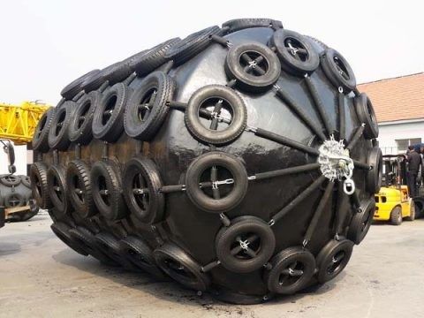 STB Pneumatic Synthetic Rubber Fender 3 Threads For Port Docking